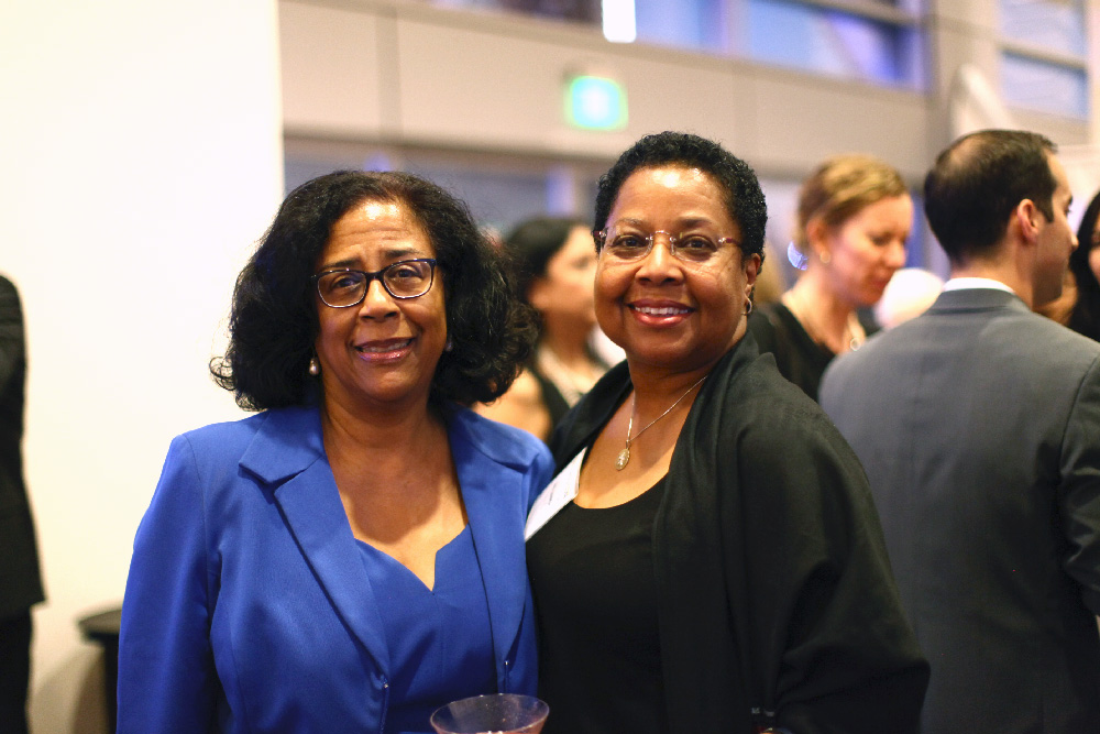 Lannoy (right) with General Manager of the Los Angeles Economic and Workforce Development Department Jan Perry at our 2014 Dinner With a Cause.